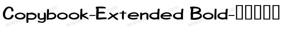 Copybook-Extended Bold字体转换